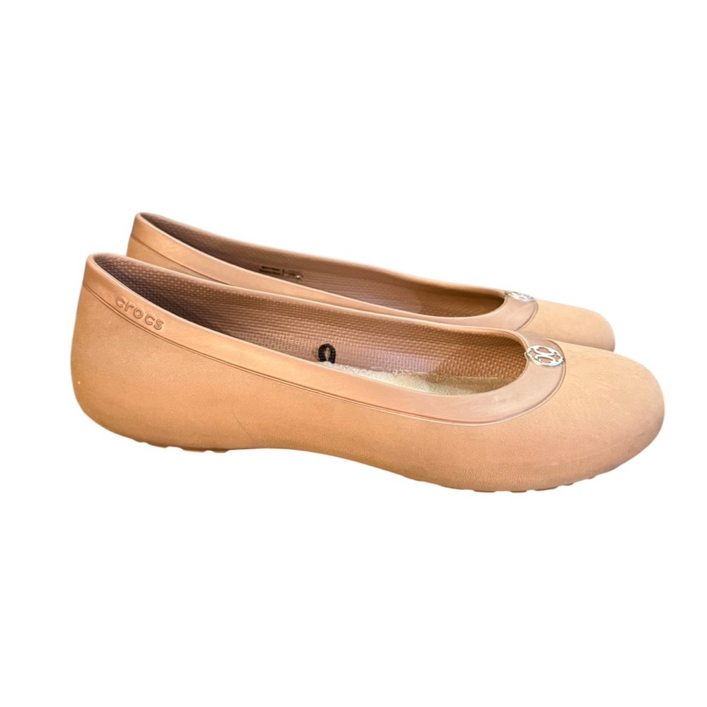 Crocs Mammoth Disc Beige Ballet Flats Women’s Size 9